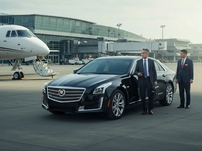 Randolph Limo & Car Service airport pickup vehicle